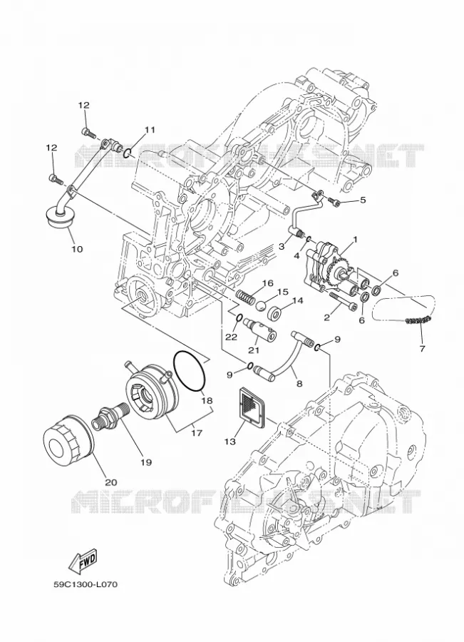 POMPE A HUILE Yamaha SCOOTER 500 2015 TMAX  XP500