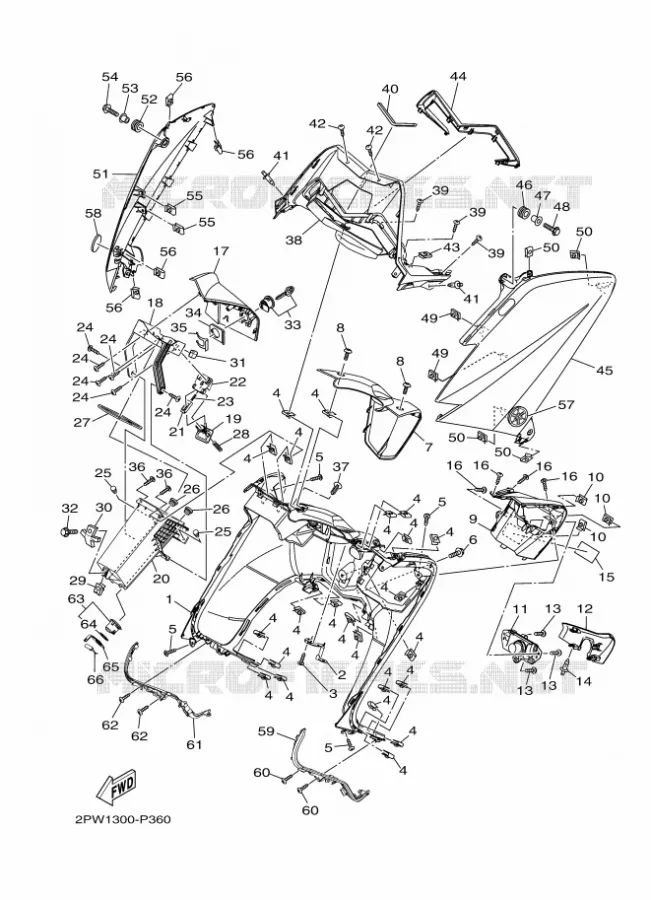 PROTEGE JAMBES Yamaha SCOOTER 500 2015 TMAX  XP500