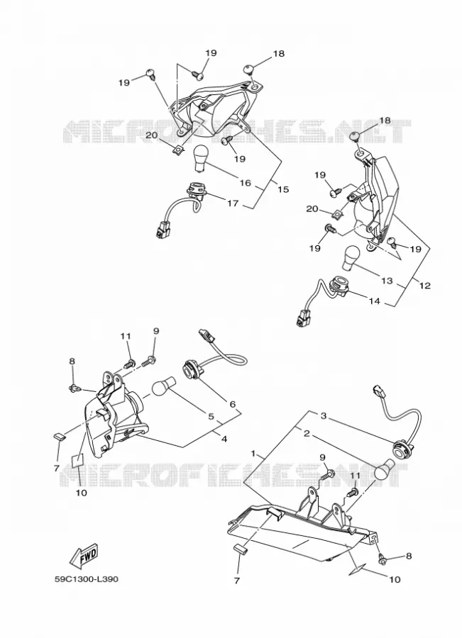 CLIGNOTANT Yamaha SCOOTER 500 2015 TMAX ABS  XP500A
