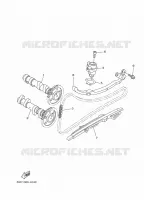 ARBRE A CAMES / CHAINE DE DISTRIBUTION pour Yamaha XP500A de 2015