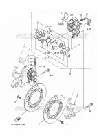 ETRIER DE FREIN AVANT pour Yamaha XP500A de 2015