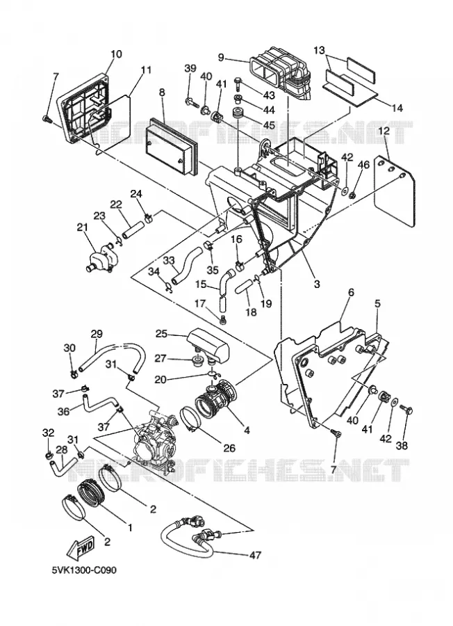 ADMISSION Yamaha MOTO 660 2011 XTR  XT660R