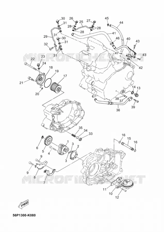 POMPE A HUILE Yamaha MOTO 660 2015 XTZ TENEREABS  XT660ZA