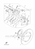 ETRIER DE FREIN ARRIERE pour Yamaha MT09A de 2014