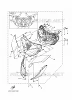 PHARE  pour Yamaha MT-09 TRACER ABS de 2015