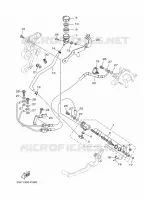 MAITRE CYLINDRE DE FREIN ARRIERE pour Yamaha MT-09 TRACER ABS de 2015