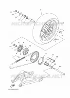 ROUE ARRIERE pour Yamaha MT-09 TRACER ABS de 2015