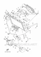 RADIATEUR / DURITES pour Yamaha MT-09 TRACER ABS de 2015