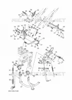 SUPPORT / REPOSE PIEDS pour Yamaha MT-09 TRACER ABS de 2015