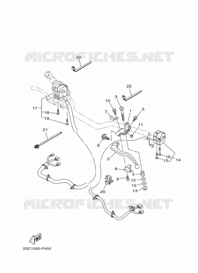 COMMODO / LEVIER Yamaha MOTO 900 2015 MT09 TRACER  MT09TRATRACER