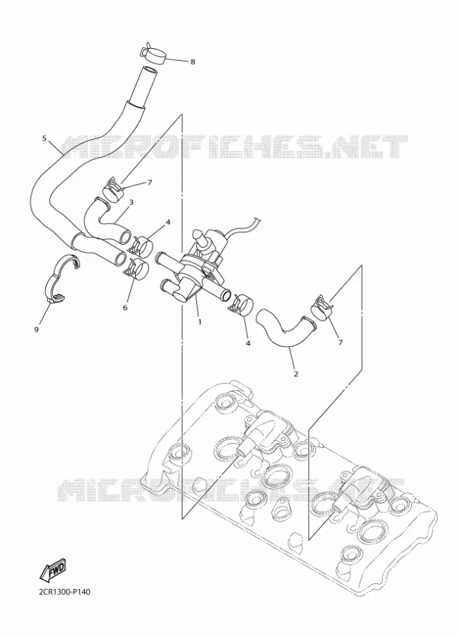 SYSTÈME D'ADMISSION D'AIR AIS Yamaha MOTO 1000 2015 R1M  YZF-R1M