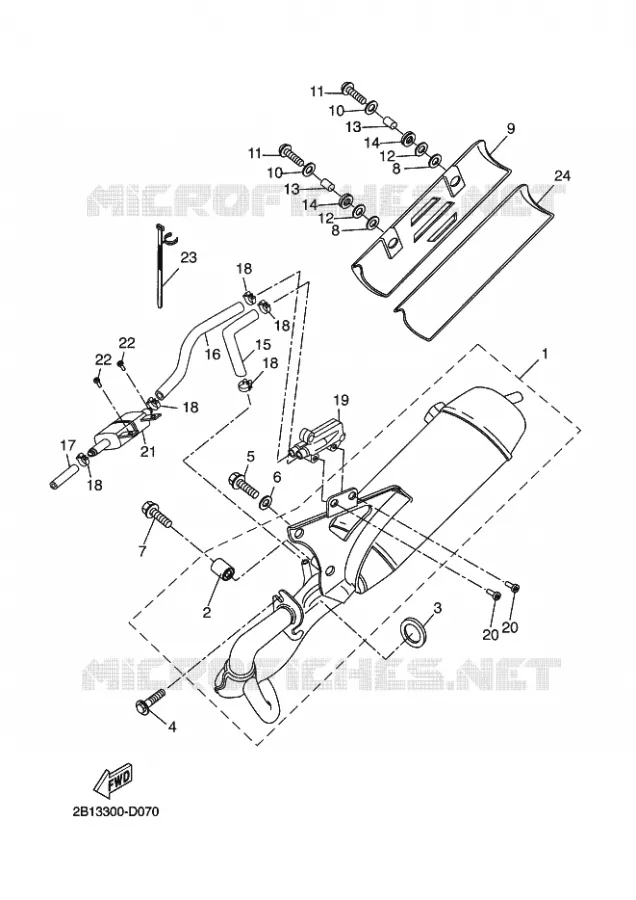 ECHAPPEMENT Yamaha SCOOTER 50 2015 STUNT  EW50N