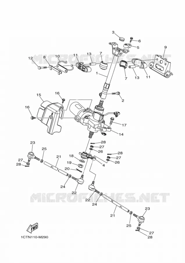 DIRECTION Yamaha QUAD 450 2016 GRIZZLY  YFM450FWADYFM45GPXG