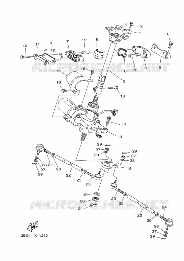 DIRECTION Yamaha QUAD 700 2015 GRIZZLY  YFM700FWADYFM700PFGRIZZLY EPS