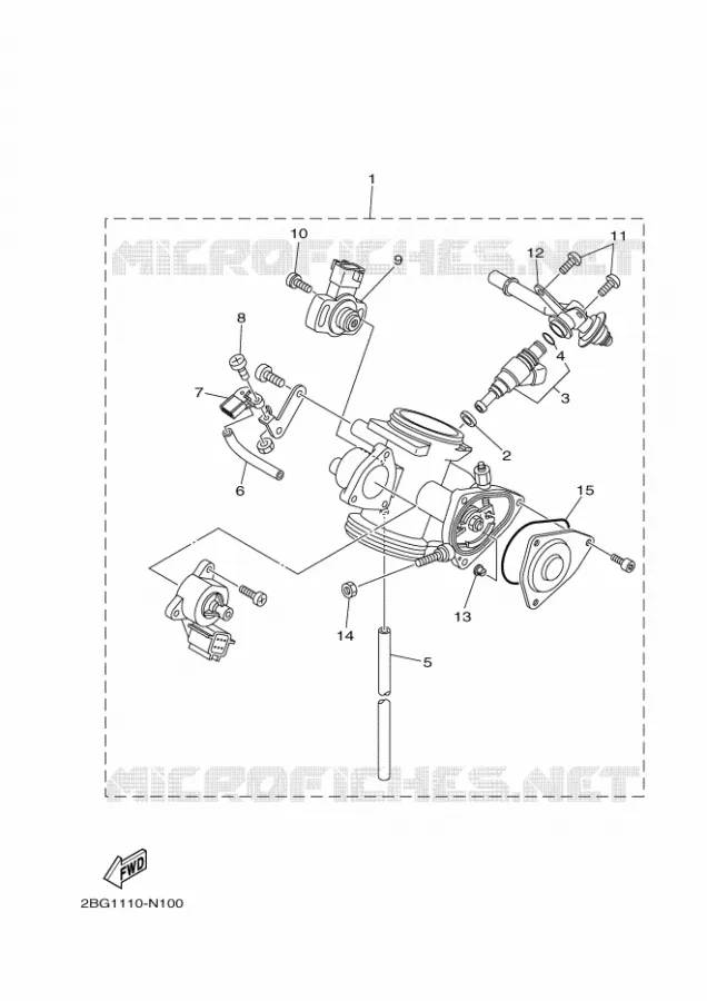 BOITIER PAPILLON INJECTION Yamaha QUAD 700 2015 GRIZZLY  YFM700FWADYFM700PFGRIZZLY EPS