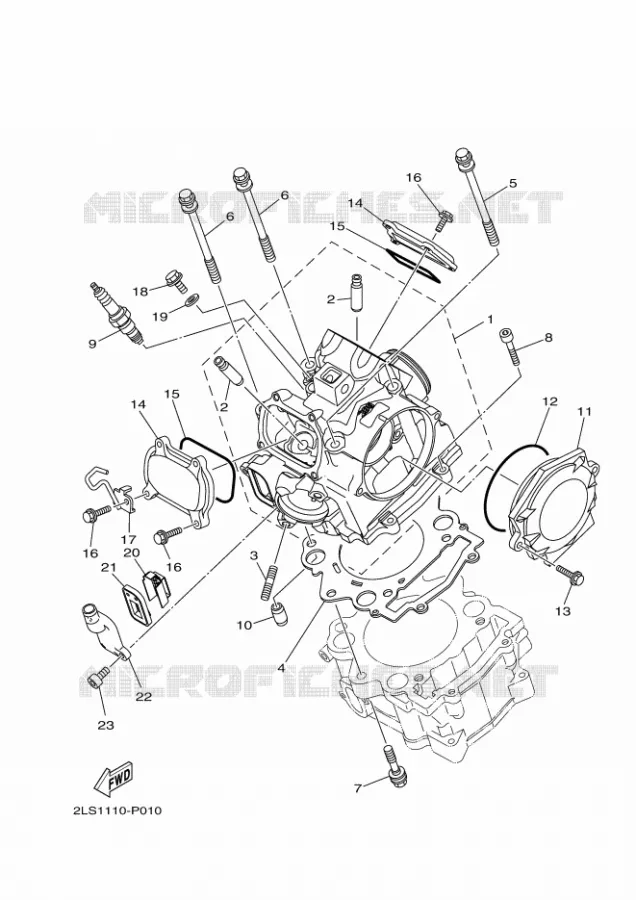CULASSE Yamaha QUAD 700 2016 RAPTOR  YFM700RYFM70RSSG