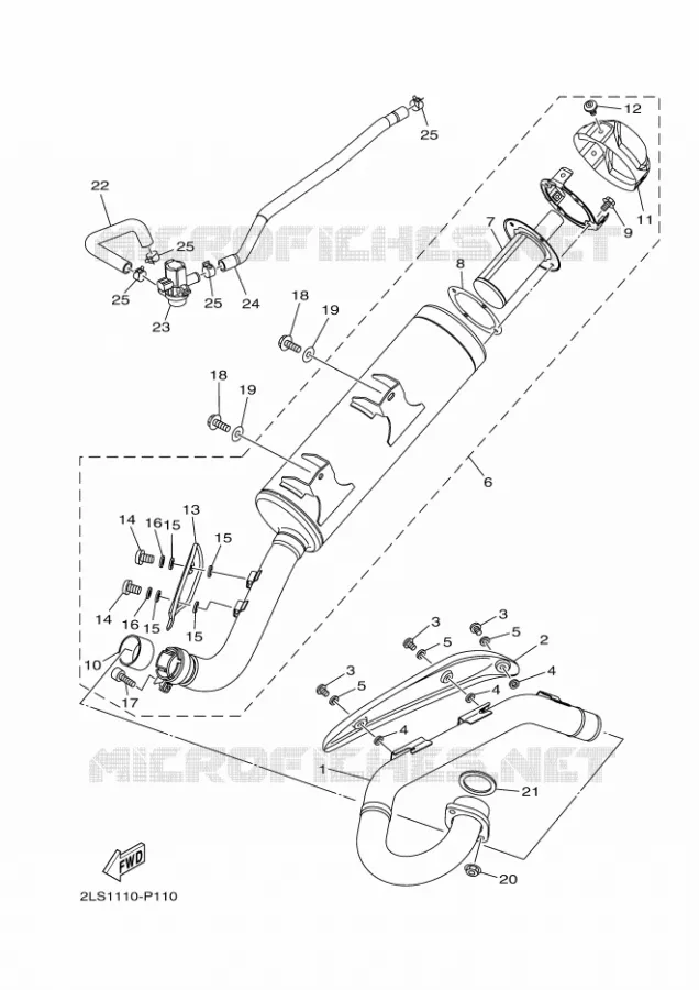 ECHAPPEMENT Yamaha QUAD 700 2015 RAPTOR  YFM700RYFM700RSF