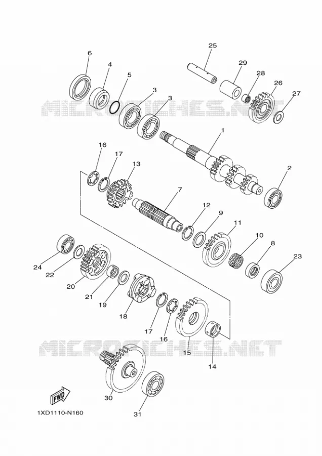 TRANSMISSION Yamaha SIDE BY SIDE 700 2015 VIKING  YXM700ESYXM700PSF