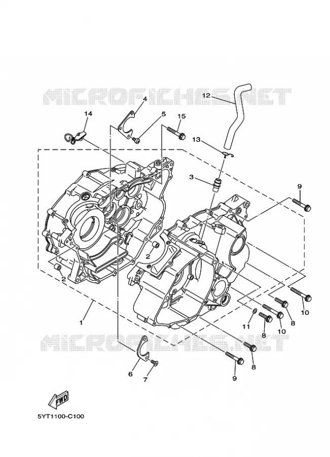 CARTER MOTEUR Yamaha QUAD 350 2007 RAPTOR  YFM350R