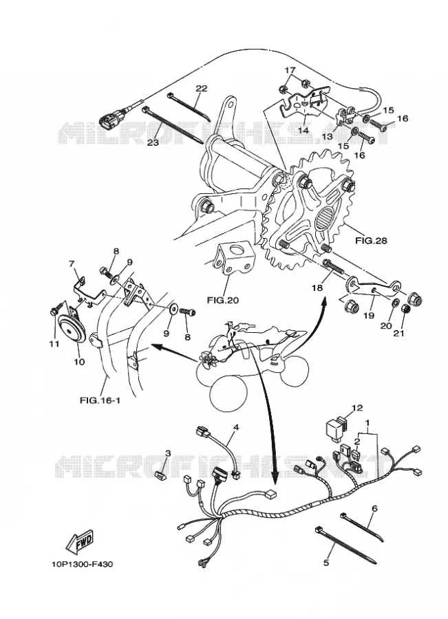 PARTIE ELECTRIQUE 2 Yamaha QUAD 350 2007 RAPTOR  YFM350R