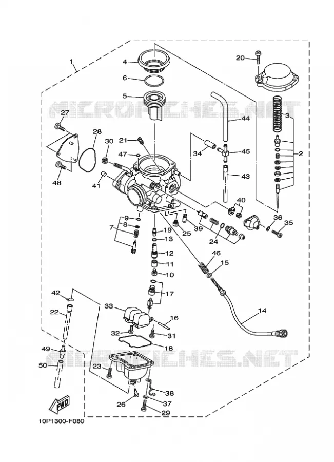 CARBURATEUR Yamaha QUAD 350 2007 RAPTOR  YFM350R