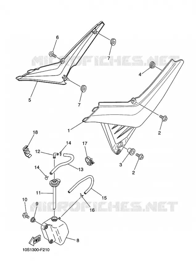 COUVERCLE LATERAL Yamaha MOTO 660 2014 XTX  XT660X