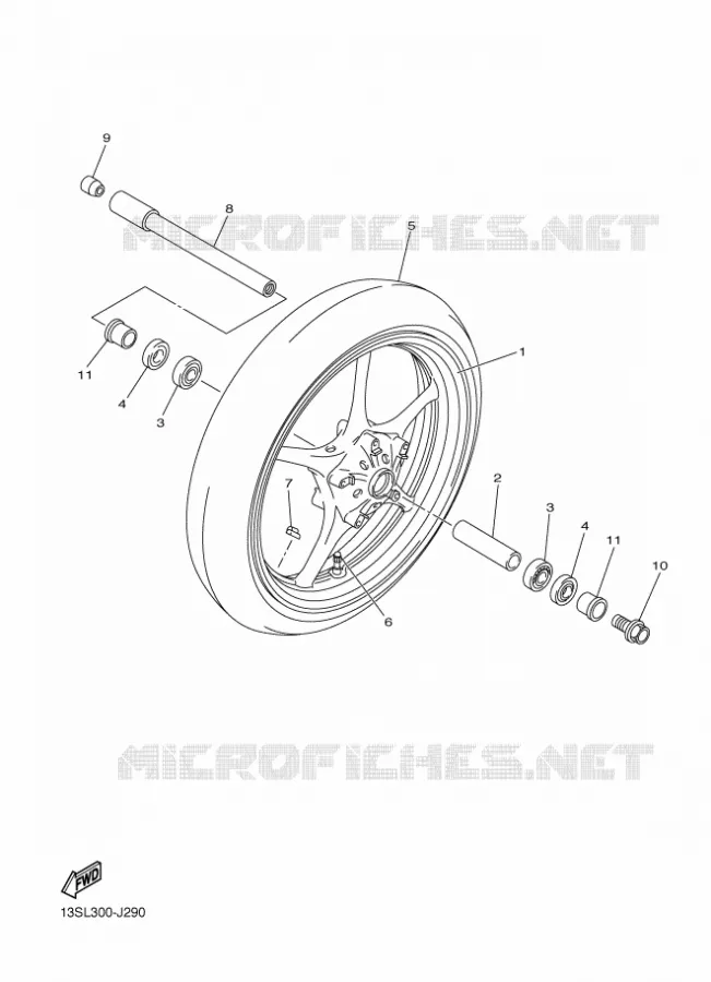 ROUE AVANT Yamaha MOTO 600 2010 R6  YZF-R6