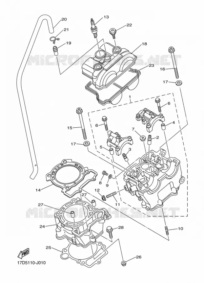 CYLINDRE Yamaha MOTO 250 2012 YZF  YZ250F