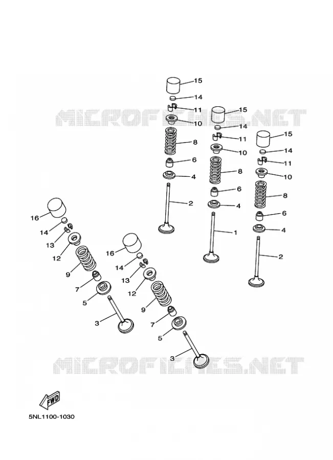 SOUPAPE Yamaha MOTO 250 2012 YZF  YZ250F