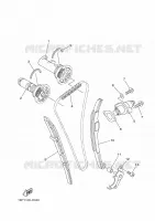 ARBRE A CAMES / CHAINE DE DISTRIBUTION pour Yamaha YFZ450R de 2009