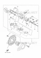ETRIER DE FREIN ARRIERE pour Yamaha YFZ450R de 2009