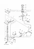 MAITRE CYLINDRE DE FREIN ARRIERE pour Yamaha YFZ450R de 2009