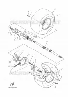 ROUE ARRIERE pour Yamaha YFZ450R de 2009