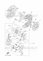 ETRIER DE FREIN AVANT pour Yamaha YFZ R 450 de 2010