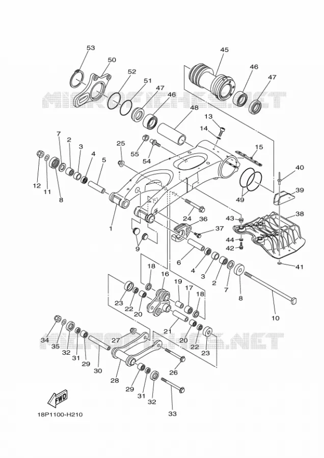BRAS ARRIERE Yamaha QUAD 450 2012 YFZ R  YFZ450R