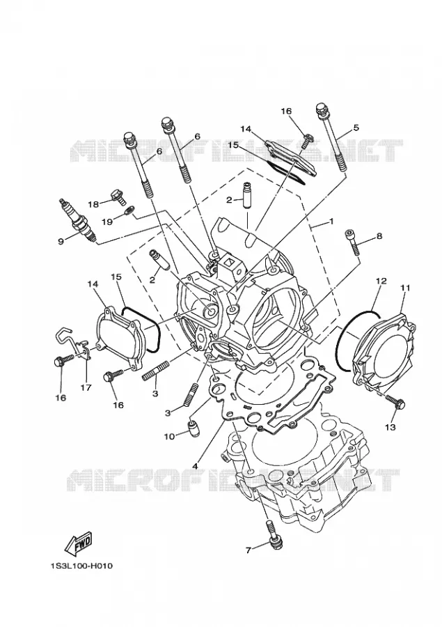 CULASSE Yamaha QUAD 700 2011 RAPTOR  YFM700R