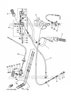 GUIDON ET CABLES pour Yamaha YFM125A de 2005
