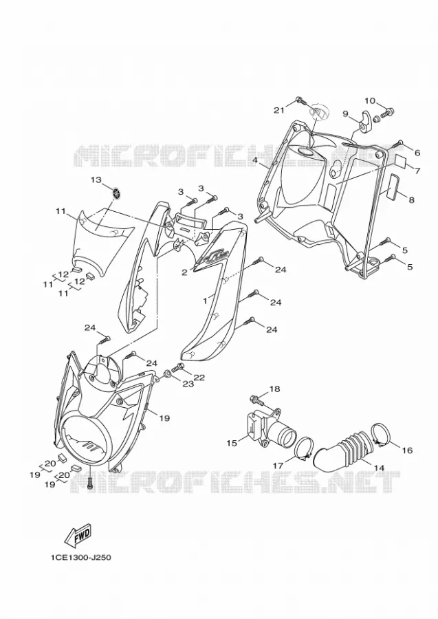 PROTEGE JAMBES Yamaha SCOOTER 125 2010 BWS  YW125