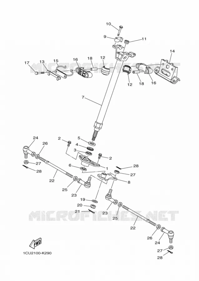 DIRECTION Yamaha QUAD 450 2012 GRIZZLY  YFM450FWA