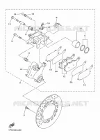 ETRIER DE FREIN ARRIERE pour Yamaha DIVERSION 600 F ABS de 2013