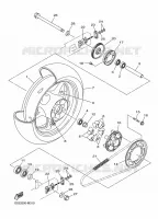 ROUE ARRIERE pour Yamaha DIVERSION 600 F ABS de 2013
