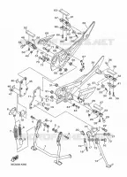 SUPPORT / REPOSE PIEDS pour Yamaha DIVERSION 600 F ABS de 2013