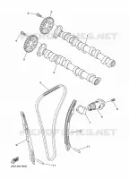 ARBRE A CAMES / CHAINE DE DISTRIBUTION pour Yamaha DIVERSION 600 F ABS de 2014