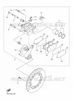 ETRIER DE FREIN ARRIERE pour Yamaha DIVERSION 600 F ABS de 2014