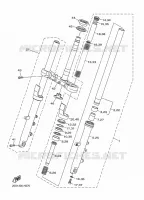 FOURCHE pour Yamaha DIVERSION 600 F ABS de 2014