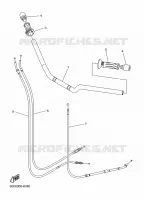 GUIDON ET CABLES pour Yamaha DIVERSION 600 F ABS de 2014