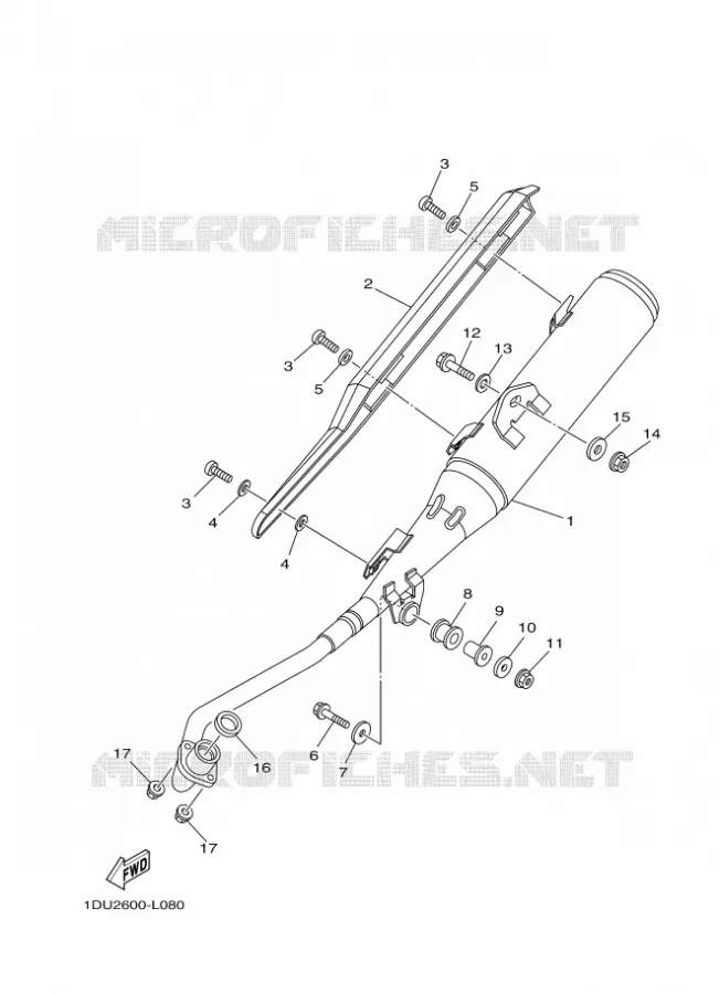 ECHAPPEMENT Yamaha SCOOTER 110 2014 CRYPTON  T110C