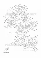 CARTER MOTEUR pour Yamaha AEROX 50 4T de 2014
