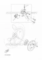ETRIER DE FREIN ARRIERE pour Yamaha AEROX 50 4T de 2014