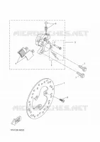 ETRIER DE FREIN AVANT pour Yamaha AEROX 50 4T de 2014